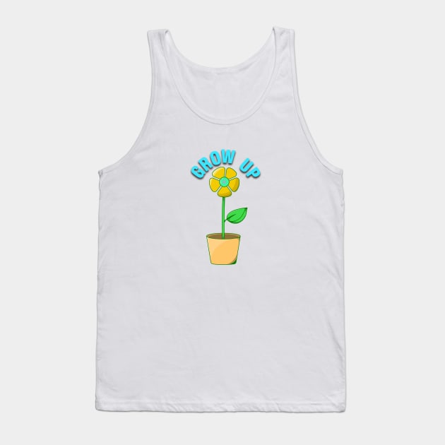 grow up icon flower Tank Top by perfunctory